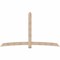 Ekena Millwork Bellingham Smooth Timber Gable Bracket, Douglas Fir, 108"W x 63"H x 5 1/2"D x 5 1/2"F, 14/12 Pitch GBW108X63X0606BEL00SDF - alternate 1